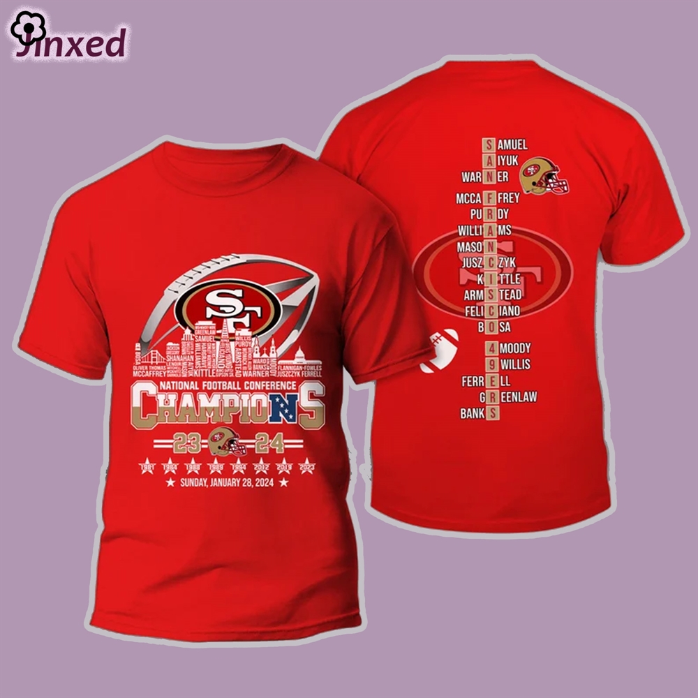 San Francisco Champion Shirt 2024 49ers Shirt Super Bowl 2024 T-shirt Sweatshirt 